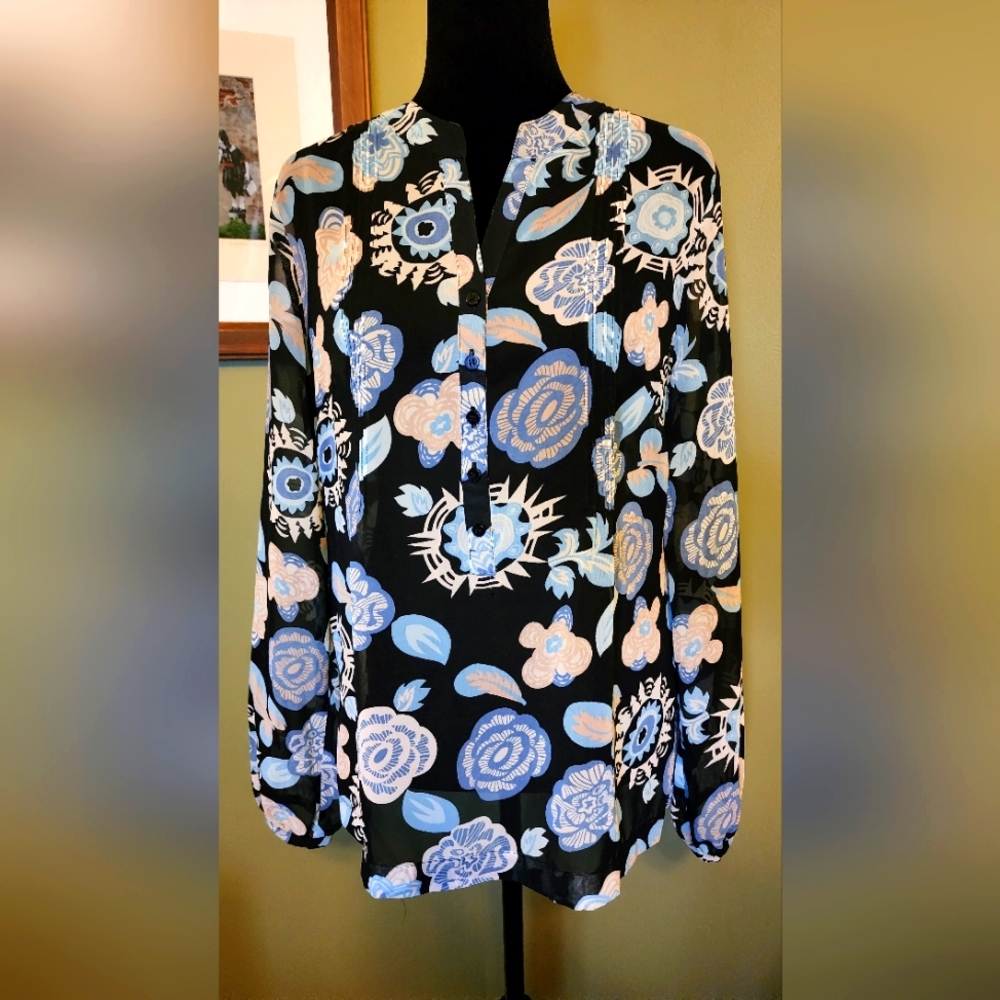 Ann Taylor Loft sheer top sz Medium